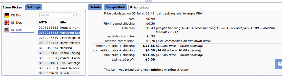 Pricing Rule Preview