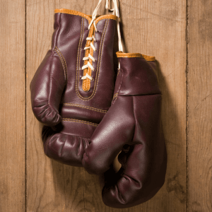 Old boxing gloves