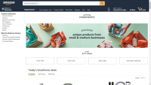 Amazon storefront