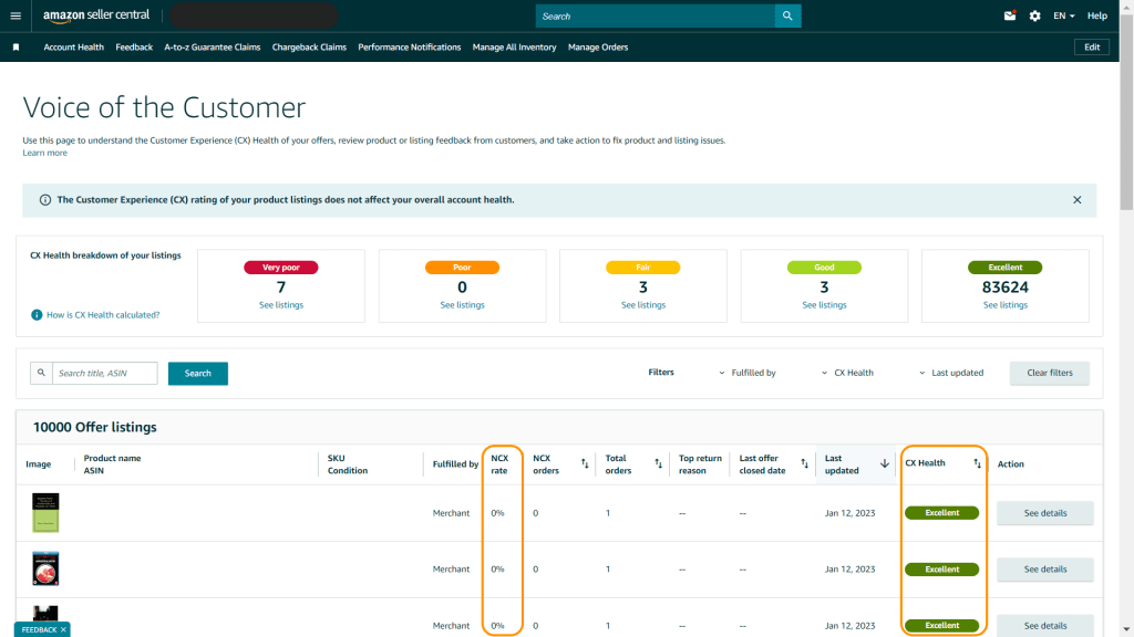 Image: Screenshot of VOC Dashboard