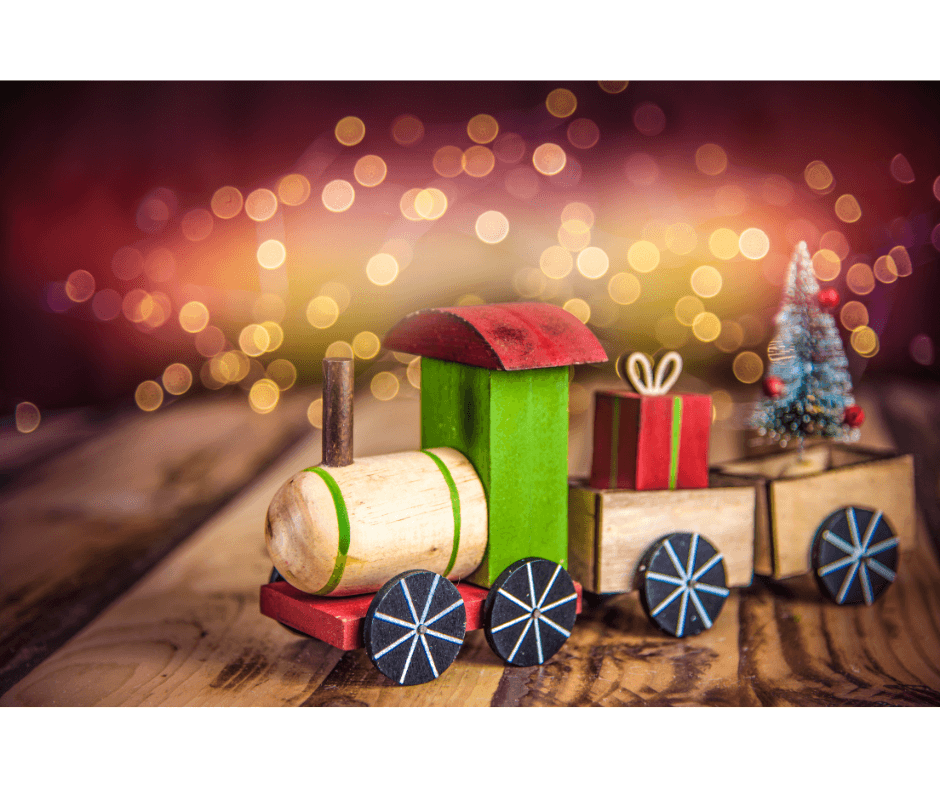 Image: holiday toy train