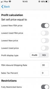 Image: Lowest offer Amazon scouting app