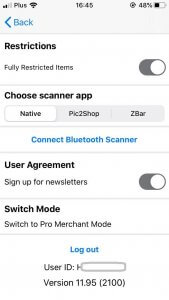 Image: Switch to Pro from Settings