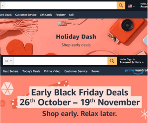 Image: Holiday Dash and Early BFCM Deals