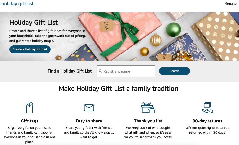 Image: Amazon Holiday Gift List