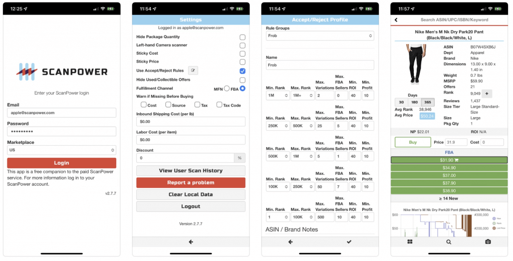 Image: Scan Power Scouting App