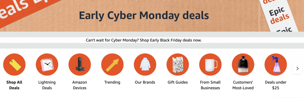 Image: Early Cyber Monday deals graphic