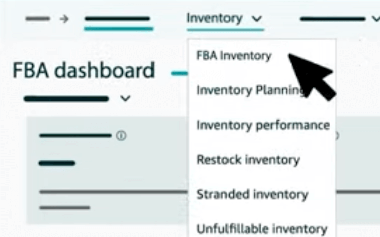 Image: FBA Inventory Tab