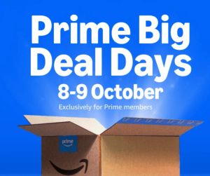 Prime Big Deal Days 8-9 October exclusively for Prime members with Amazon box