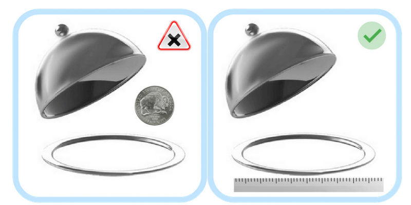 image: image scale shown with ruler