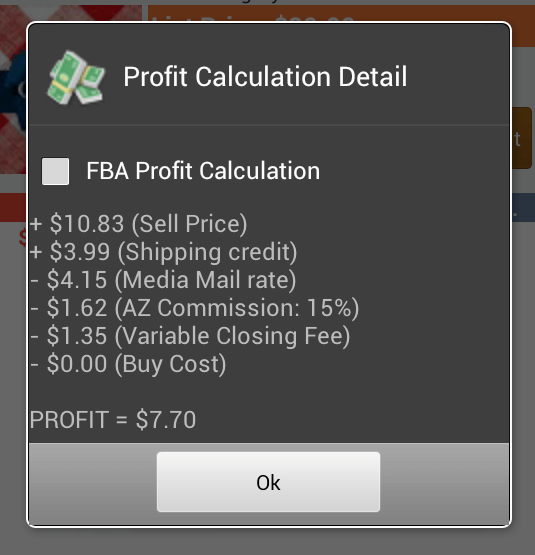 Profit Calculation