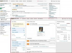 Amazon seller central screenshot
