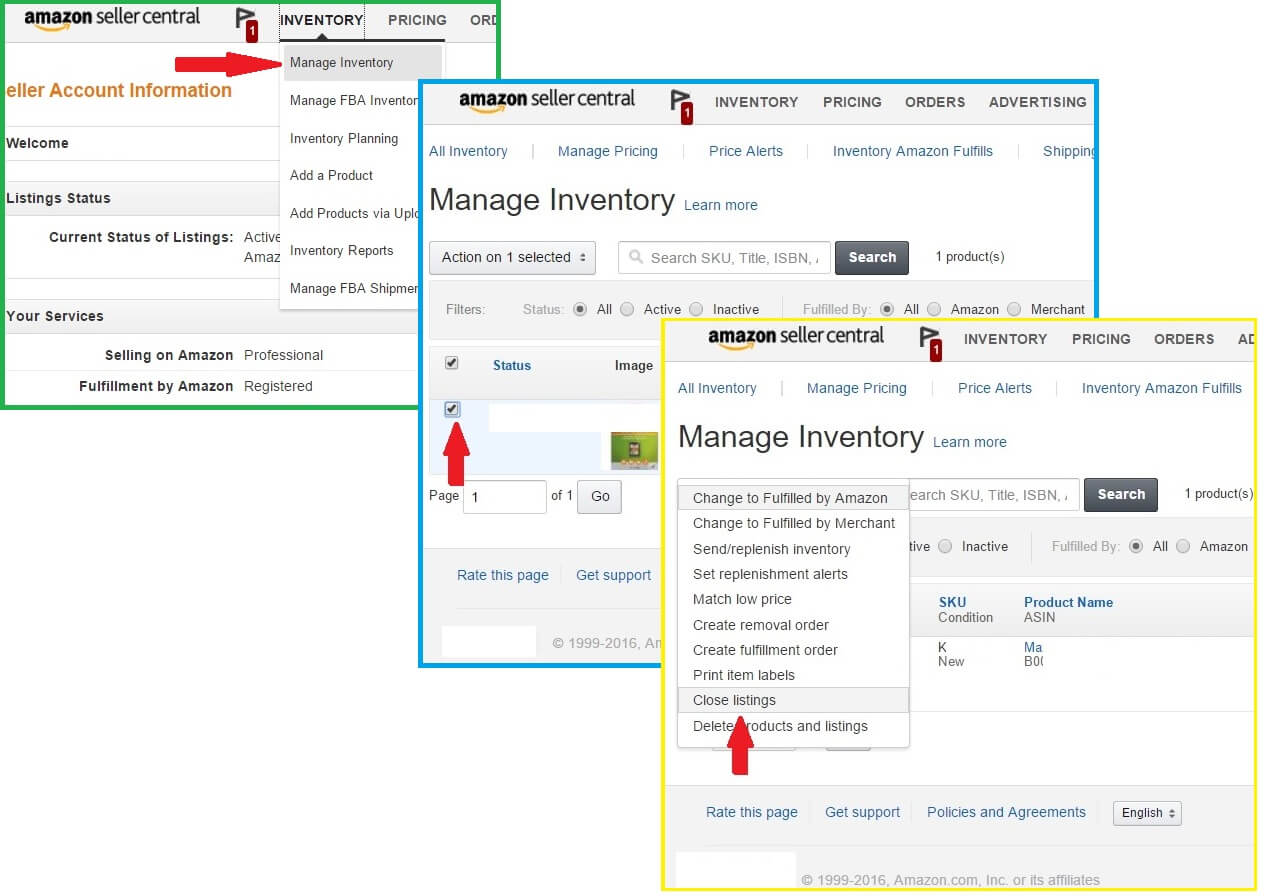 how to edit fba listing at amazon