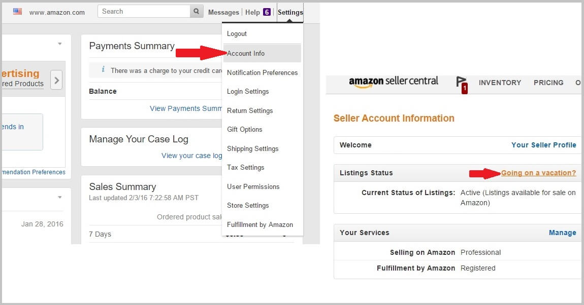 login to amazon seller central