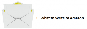 suspensions what to write to Amazon