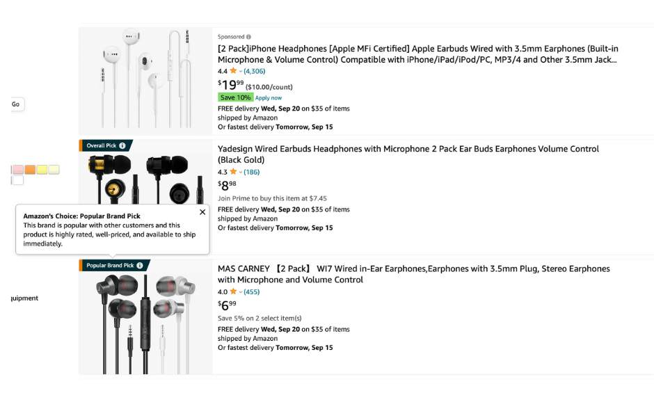 image: popular brand on amazon