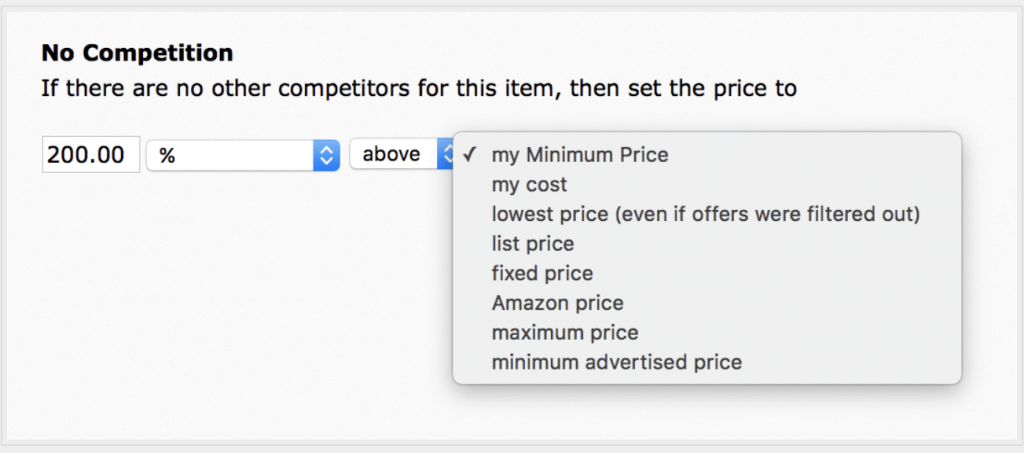 Image: smart list settings in Sellery